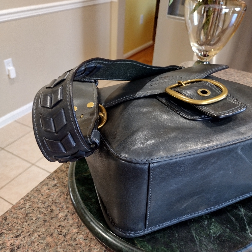 Coach Blue Legacy Tattersall Bleeker Large Flawp - Picture 11 of 17